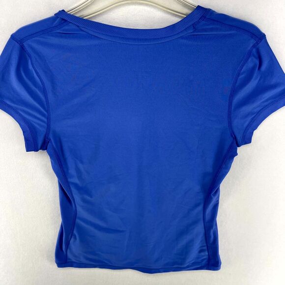 Nike Dri-Fit V-Neck Athletic Tshirt Ladies Size S (4-6) White Embroidery‎ - Picture 4 of 10